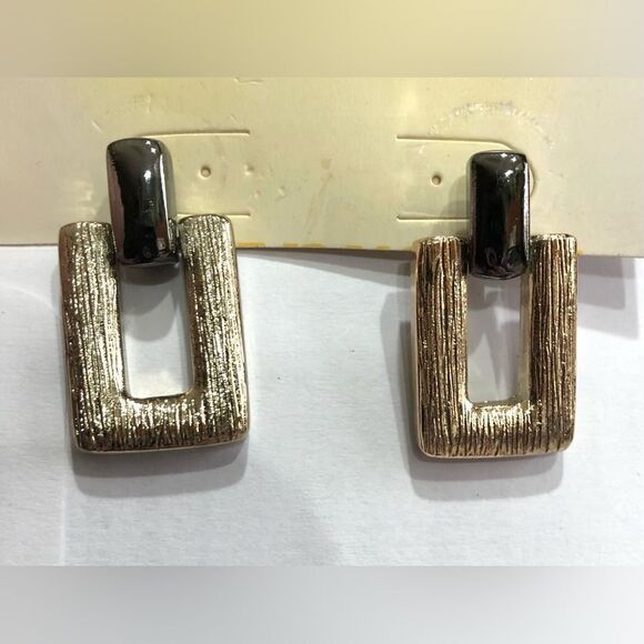 Vintage Geometric Statement Dangle Earrings (a)88 - Picture 1 of 8